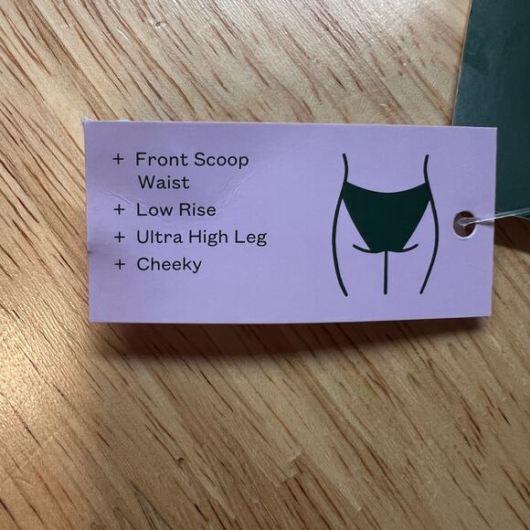 Wild Fable Women's Pink Space Dye Cheeky Bikini Bottom - Size XL - NWT - Picture 4 of 8